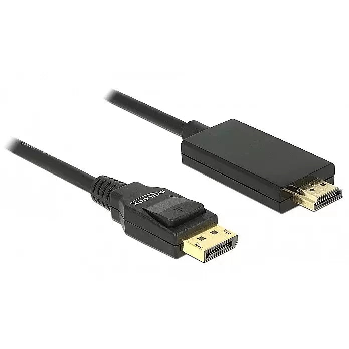 DELOCK Cable Displayport 1.2 > HDMI-A 1m